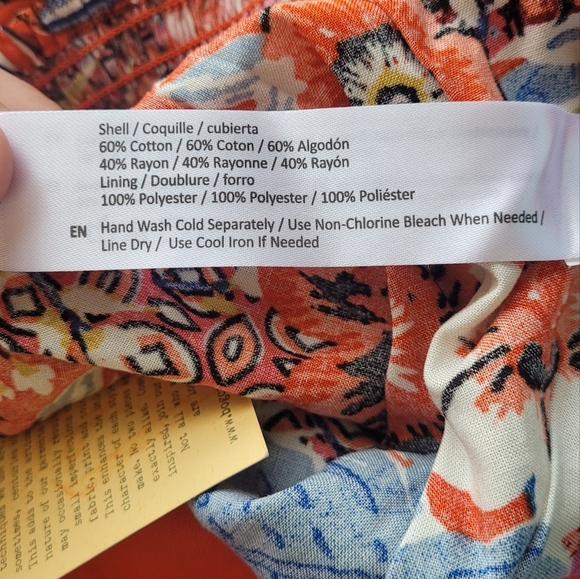 BOG Collective Strapless Floral Jumpsuit Romper, Cute Comfy Tropical Flowy Sz S - Picture 4 of 5